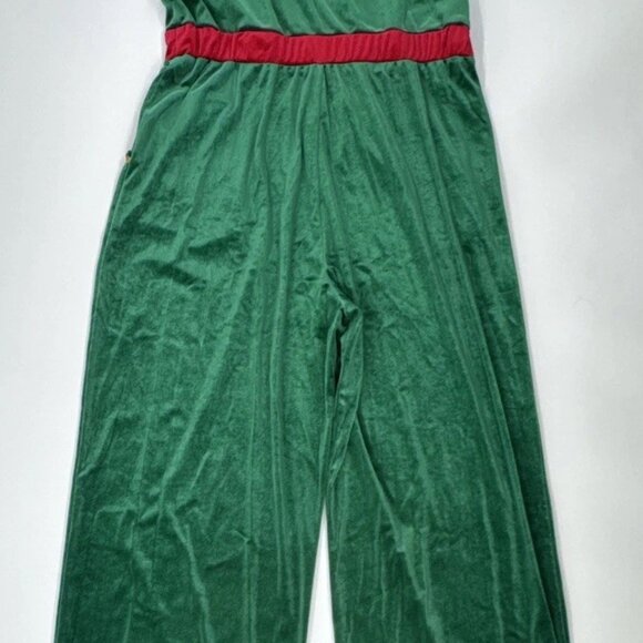 NOBO Christmas Bibs Nutcracker Elf Green Holiday Overalls Jumpsuit Juniors Large - Picture 9 of 10